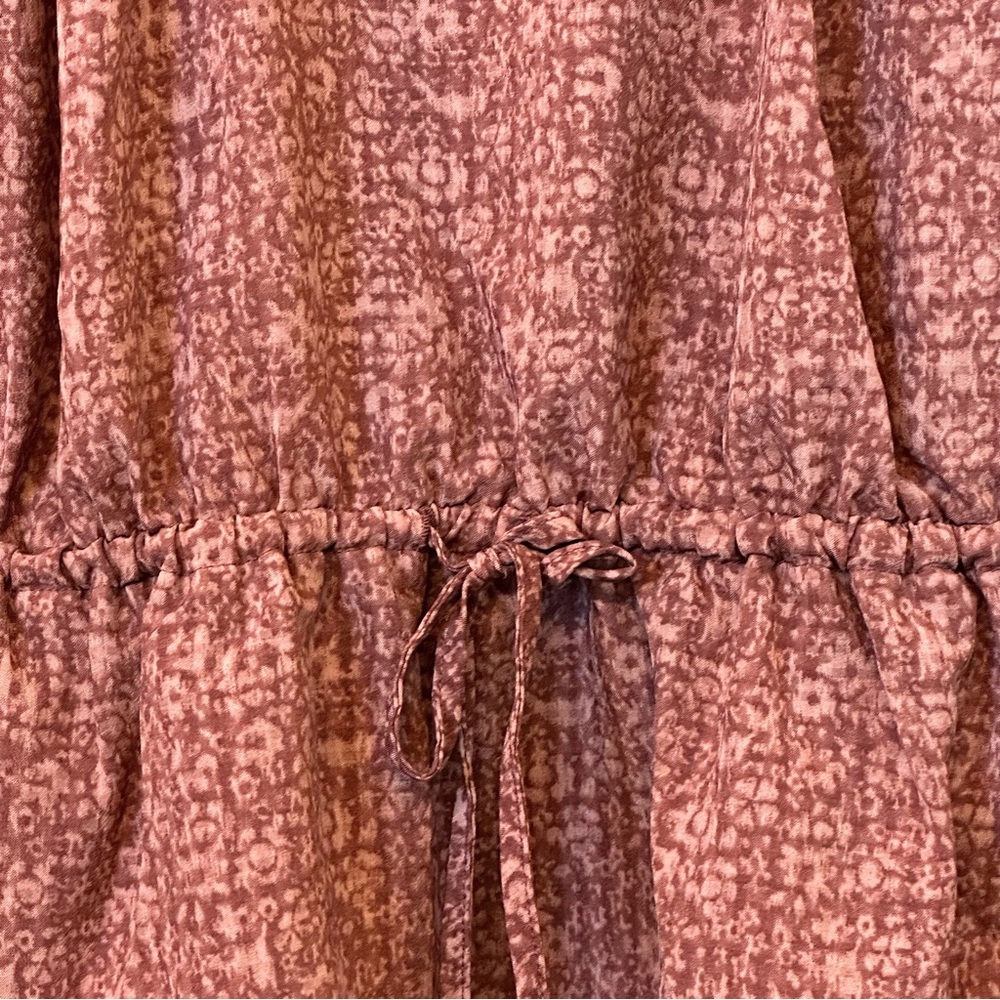 Universal Thread Mauve Peplum Blouse | Boho Cottagecore Ruffle Top SZ S NWT - Picture 2 of 6